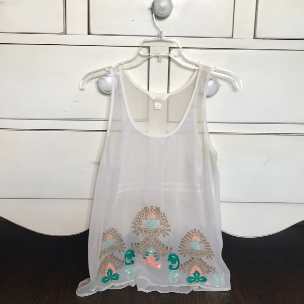 Sheer tank top